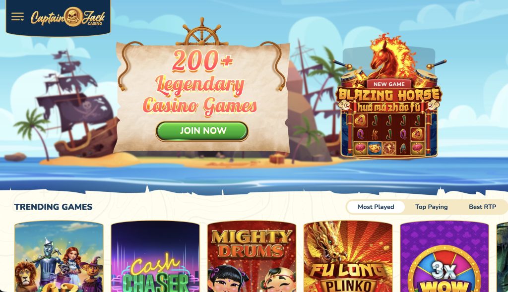 Captain Jack Casino Online in Colorado