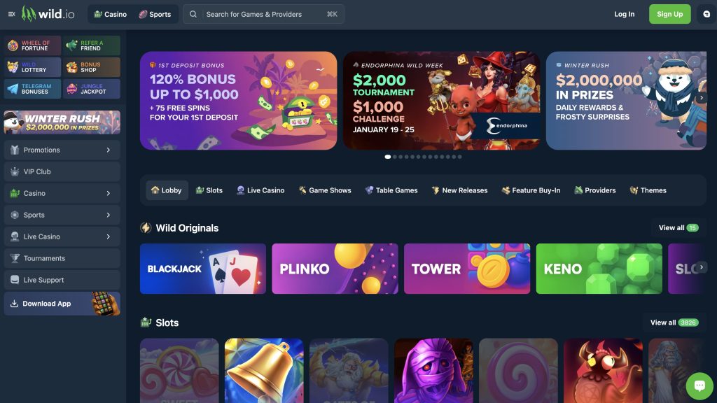 Wild.io Online Casino in Colorado